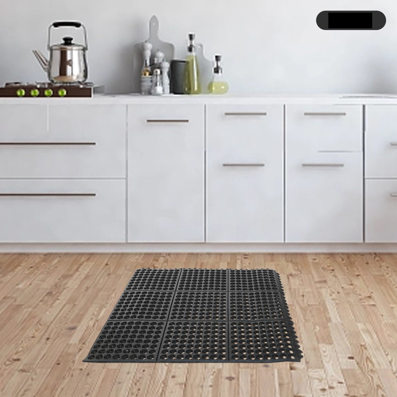 Arlmont & Co. Niti Nonslip Rubber Floor Mat Outdoor Shower Pool